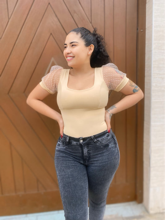 Body Faja Moldeador Manga Corta Rocio